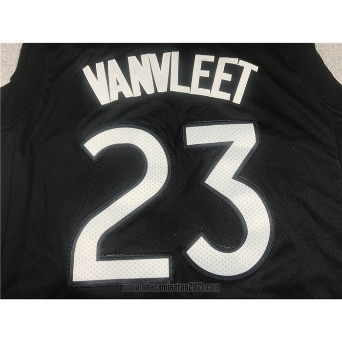 Camiseta Toronto Raptors Fred VanVleet #23 Earned 2020-21 Negro Violeta